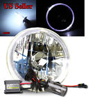 Knockoffparts006162 Kno White Led Halo For Harley Round Crystal Headlight Bucket