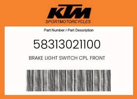 58313021100 Ktm Genuine Brake Light Switch Cpl. Front -