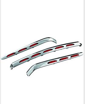 20400147 Kuryakyn Kurkyakyn Led Trunk Molding Set Fits 2001-2010 Honda Goldwing Gl1800