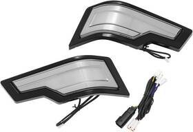 2955 Kuryakyn Tracer Tour Pak Led Rear Lights Black Smoke/red #2955 Harley Davidson