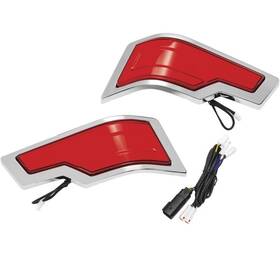 Kur2954 Kuryakyn 2954 Tracer Tour-pak Light - Chrome With Red Lens