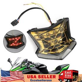 Tl-482-gold Led Brake Turn Signals Taillight For Kawasaki Z650 Ninja 650 Z900 17-19 Gold Ue