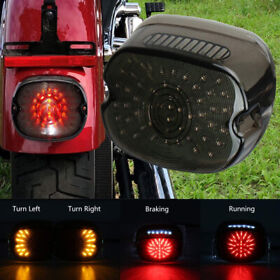 Dr-2170hl02705-a Led Rear Brake Tail Light For Harley Road King Dyna Glide Softail Sportster 1200