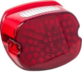 Letric Lighting 810088720963 Slantback So-lo Low Profile Led Taillight With Window Red For Hd