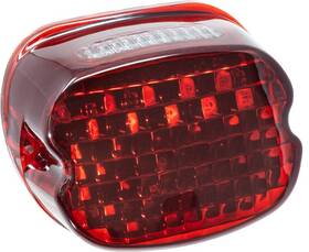 Letric Lighting 810088722790 Slantback Led Taillight With Window Red #llc-stl-r-st