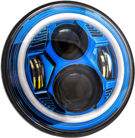 Llc-cc-7b Letric Lighting Co. 7inch Led Headlight With Mount Adapter Blue