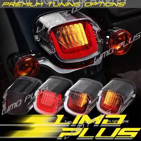 Ed107 Limo Plus Smoked Led Tail Light Turn Signal For Harley Davidson Sportster Dyna Road King