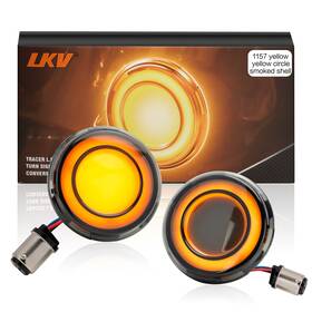 Mps-14mts032-hl999-sm-1-ld Lkv 1157 Led Turn Signals Blinker Front Lights For Harley Electra Glide Sportster 72