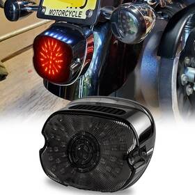 Llx 754137412297 Smoked Led Tail Light Turn And License Plate Lamp For Harley Sportster 1200c 883