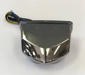 400-5106c Lockhart Phillips 2007-2012 Honda Cbr 600rr Led Chrome Tail Light Integrated Signals Taillight