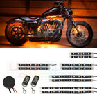 Lu-mc-adv-o-10.2 Ledglow Orange Motorcycle Led Neon Lights Lighting Kit 842383106043