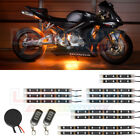 Lu-mc-adv-o-12.2 Ledglow Wireless Orange Motorcycle Led Neon Lights Kit 842383106463