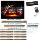 Lu-mc-o-20.1 Ledglow Orange Led Motorcycle Lighting Light Kit For 842383104049