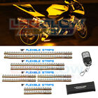 Lu-mc-y-10.1 Ledglow 10pc Yellow Motorcycle 842383104858