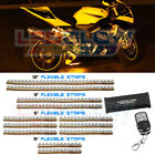 Lu-mc-y-12.1 Ledglow Yellow Led Flex Kit Waterproof Motorcycle Glow 842383104865