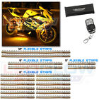 Lu-mc-y-18.1 Ledglow Yellow Led Neon Flex Motorcycle Lights Kit 842383104230
