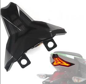 Hm-039-z1000-wd-bk Luxemoto Motorcycle Led Tail Light For Ninja 400 18-24 Smoked Black Integrated Brake Tai