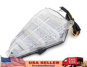 Tl-349-clear Madhornets Clear Led Integrated Brake Tail Lights Turn Signals For Yamaha Yzf R6 2006-16 Ue