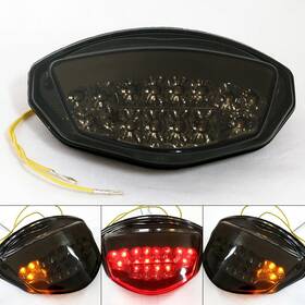 Tl-388-smoke Madhornets Integrated Led Taillight Turn Signals For Suzuki Gsxr 1000 2007-2008 Smoke