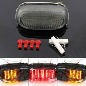 Tl-420-smoke Madhornets Smoke Led Taillight Turn Signals For Kawasaki Zzr600 Zzr250 2004 Zx600e E