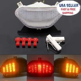 Tl-426-clear Madhornets Clear Led Taillight Integrated Turn Signals For Suzuki Bandit 1200 600 E