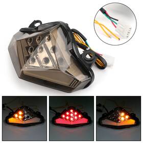 Tl-443-smoke Madhornets Integrated Led Taillight Turn Signals For Kawasaki Er-6 N/f 2012-2014 Smoke E