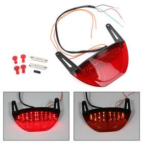 Tl-481-red Madhornets Motorcycle Rear Brake Turn Signals Taillight For Honda Cbr 600rr 2007-2012 Red E