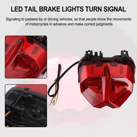 Tl-507-red Madhornets Tail Brake Lights Turn Signal Integrated For Yamaha Mt-09 Mt10 Sp 2021-23 Red V