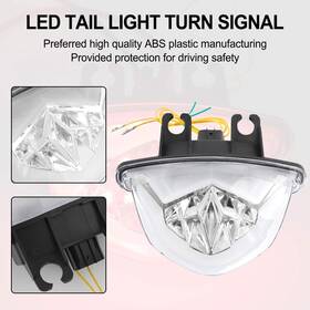 Tl-511-clear Madhornets Led Tail Light Turn Signal For Suzuki Gsxs 1000 F Gsx-s 750 Z 2017-2021 Clear V1
