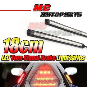 Bmhttlsbc18rdywpn004 Mc Motoparts 180mm Brake Indicator Led Strip Lights Rear Light Bar For Kawasaki Motorcycle