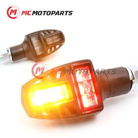 Mc1tslt150smrdpn24001 Mc Motoparts Tgun Led Bright Tail Turn Signal Light 1 Pair For Motorcycle