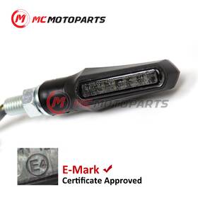 Mc1tslt166smrdpn24001 Mc Motoparts Agit Led Bright Tail Turn Signal Light 1 Pair For Motorcycle