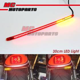 Mc1ttlst30rdrdywpn006 Mc Motoparts Amp-z 30cm Red With Signal Light Led Tail Bar Tube For Kawasaki