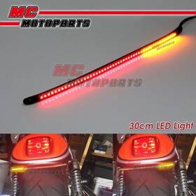 Mc1ttlst30smrdywpn006 Mc Motoparts Amp-z 30cm Smoke Integrated Led Tail Light Bar Tube For Kawasaki Motorcycles