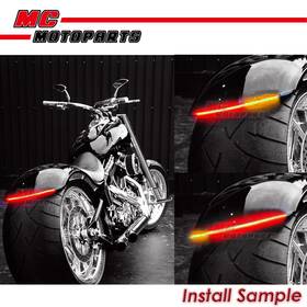 Mc1ttlst50smrdywpn008 Mc Motoparts Amp-z 49cm Smoke With Signal Light Led Tail Bar Tube For Suzuki