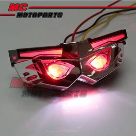Mc1ttlt231smpn021 Mc Motoparts Red Mini Led Smoke Brake Tail Light Lamp For Yamaha Mt-07 Mt-09 Tmax 500 530 14