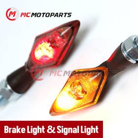 Mcrctslt033smrdsn24001 Mc Motoparts 1 Pair Led Brake Turn Signal Indicator Light Toucan For Motorcycle