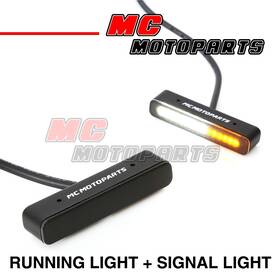 Mcrcttl-388-whyw-pn004 Mc Motoparts 1 Pair 56mm Waterproof Mini Led Front Turn Signal Running Light
