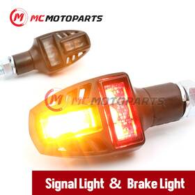 Rmtslt150smrdmm524001 Mc Motoparts T150 Led Turn Signal Indicator Light Tail Brake Lighting For Motorcycle