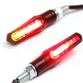Tu-tslt166smrdtfu60101t24001 Mc Motoparts Agit Led Brake Tail Light Turn Signal Indicator For Motorcycle