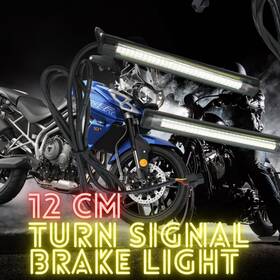 Cl3fattlsbc12rdywcc0007 Mc Motorparts 12cm Waterproof Led Turn Signal Brake Light For Triumph Bonneville Tiger