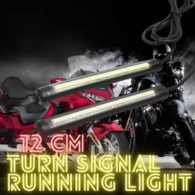Cl3fattlsbc12whywcc0004 Mc Motorparts 12cm Waterproof Led Turn Signal And Running Light Strips For Honda Cbr Gold Wing