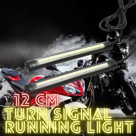 Cl3fattlsbc12whywcc0008 Mc Motorparts 12cm Yellow-white Led Light Strips For Yamaha R-series Mt-series Xsr And More