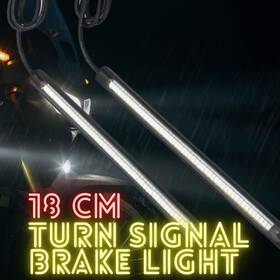 Cl3fattlsbc18rdywcc0001 Mc Motorparts 18cm Red-yellow Led Turn Signal And Brake Light Strips For Aprilia Rs 660 Tuono
