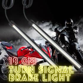 Cl3fattlsbc18rdywcc0008 Mc Motorparts 18cm Waterproof Led Turn Signal And Brake Light Strips For Yamaha R-s Mt Xsr
