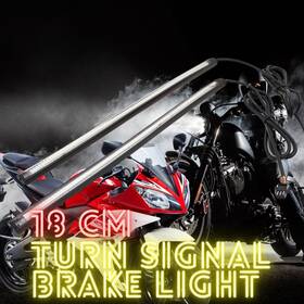 Cl3fattlsbc30rdywcc0008 Mc Motorparts 30cm Led Turn Signal And Brake Light Strips - Fits Yamaha R1 Mt-series More