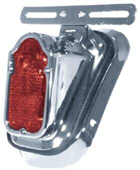 19923 Mid Usa Chrome Led Taillight With Mount Kit 1973-1998 Fl Style Rear Fenders