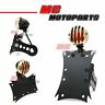 Mlhdl646gdlab010 Mc Motoparts Vintage Rear Light Stop Brass Black Maltese License