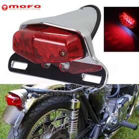Tl-690-chrd Mofomotor Cafe Racer Taillight With License Plate Mount For Yamaha Sr400 Sr500 Xs650 Xs1100