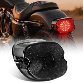 Mot 762891749313 Smoked Len Led Tail Light Brake Running For Harley Touring Sportster Xl 883 1200